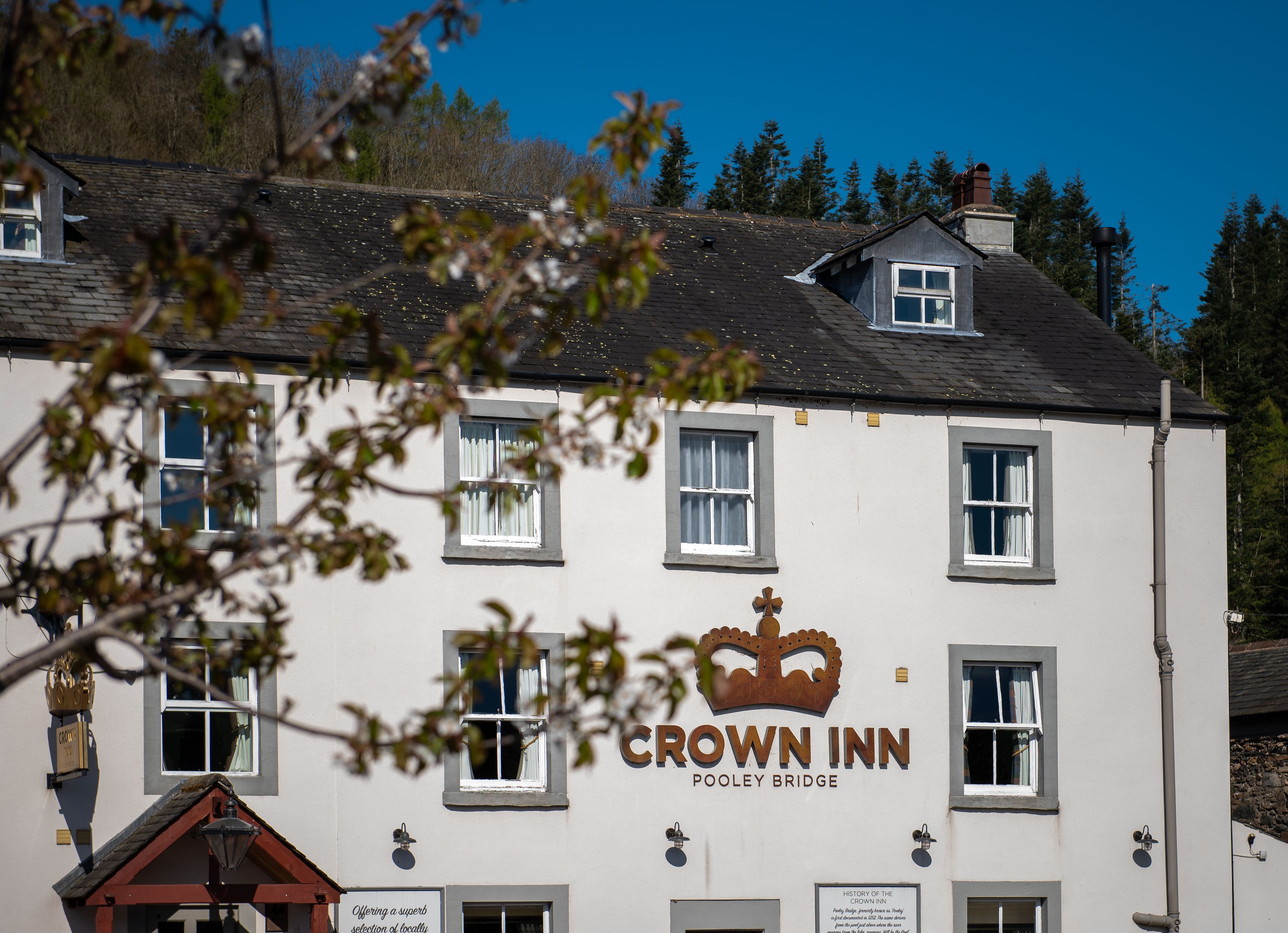 exterior of the crown inn