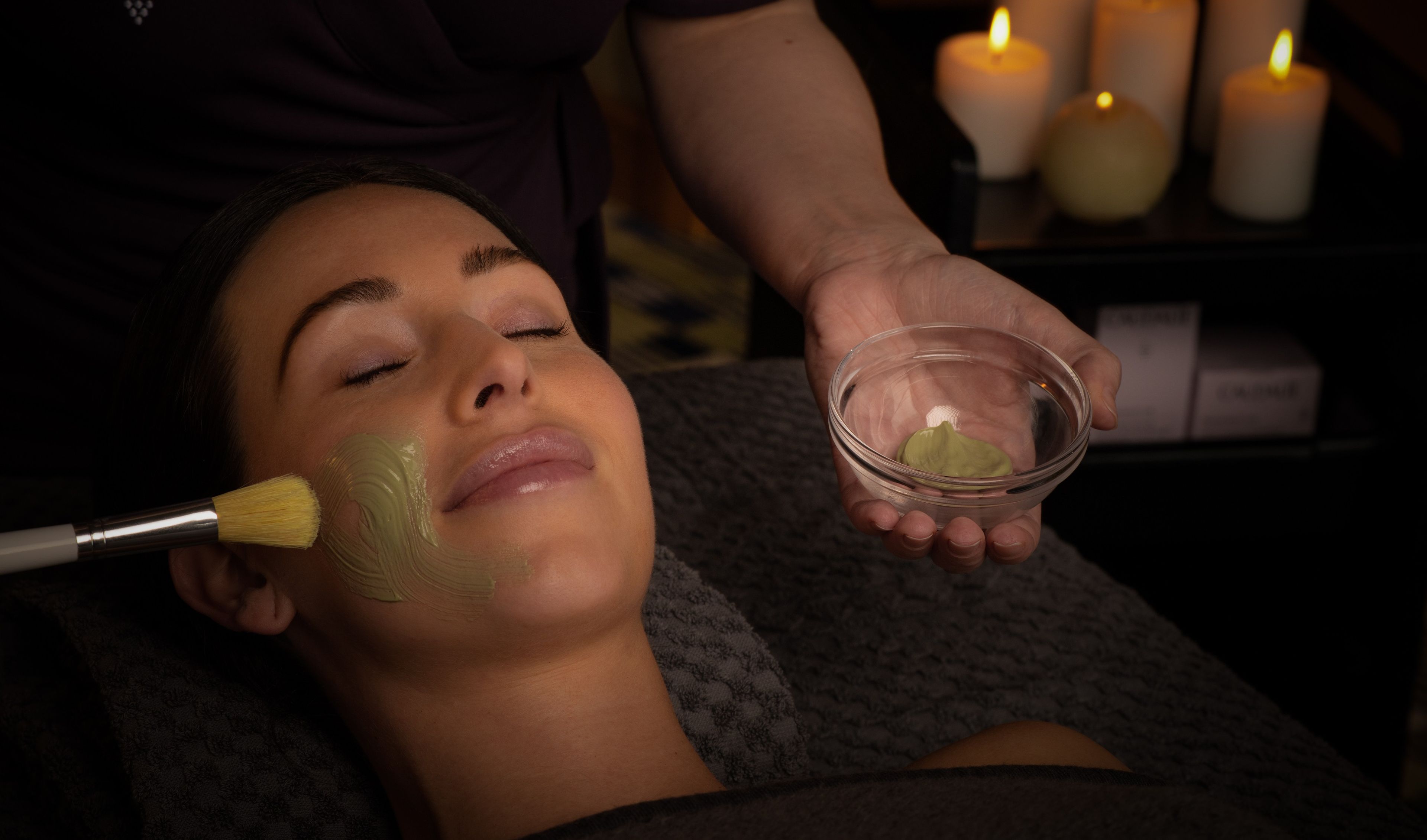 Woman with facemask